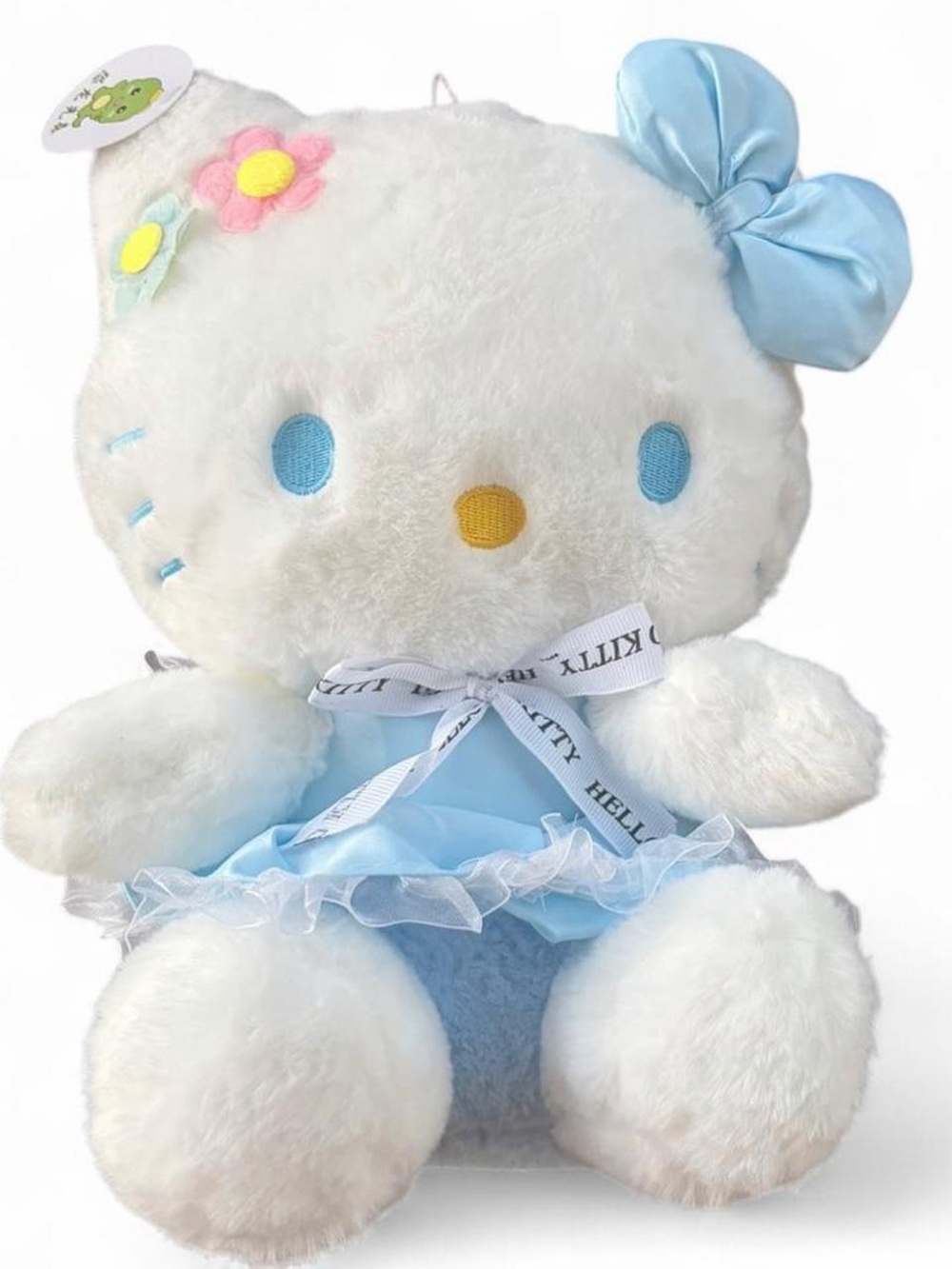 Hello Kitty Plush by Hello Kitty — White with Light Blue Accents
